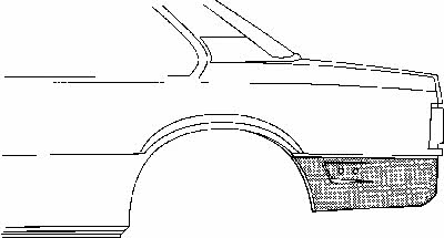 3760138 Van Wezel Repair part rear fender right
