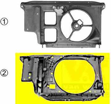 Front panel Peugeot 206: 4028668 Van Wezel Front panel