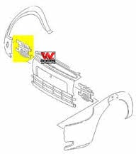 1865574 Van Wezel Front bumper