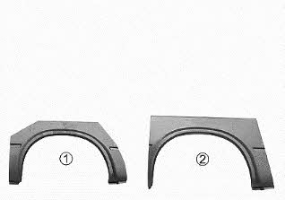 Fender repair parts Ford: 1896147 Van Wezel Repair part rear fender left