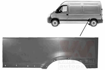 Fender repair parts Renault Master: 4387147 Van Wezel Repair part rear fender left