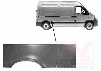 Fender repair parts Renault Master: 4387148 Van Wezel Repair part rear fender right