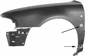 0323653 Van Wezel Front fender left