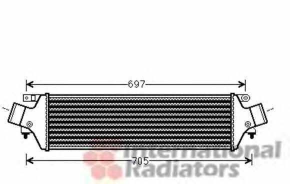 Van Wezel 01004118 Intercooler, charger 01004118 01004118 Van Wezel Intercooler, charger