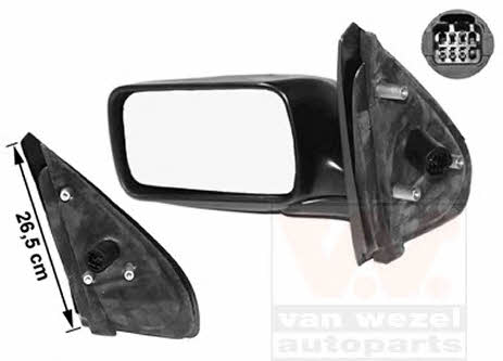 Van Wezel 0145807 Rearview mirror external left 0145807
