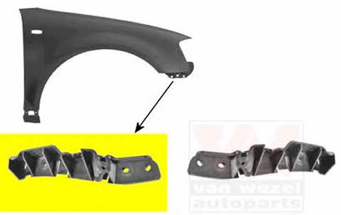 Van Wezel 0332568 Bracket front bumper, right 0332568 0332568 Van Wezel Bracket front bumper, right