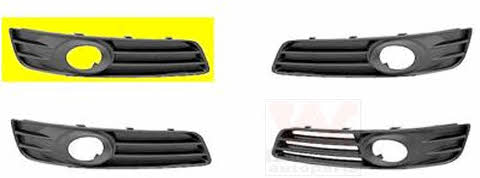 0334592 Van Wezel Front bumper grille (plug) right