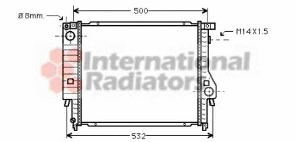 Car radiator BMW 3 series: 06002098 Van Wezel Engine cooling radiator