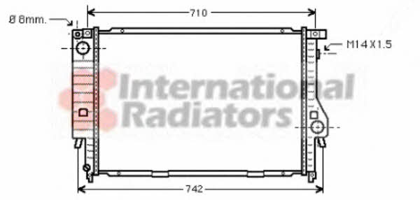 Van Wezel 06002164 Radiator, engine cooling 06002164