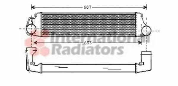 06004207 Van Wezel Intercooler, charger