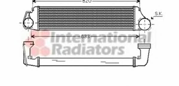 06004282 Van Wezel Intercooler, charger