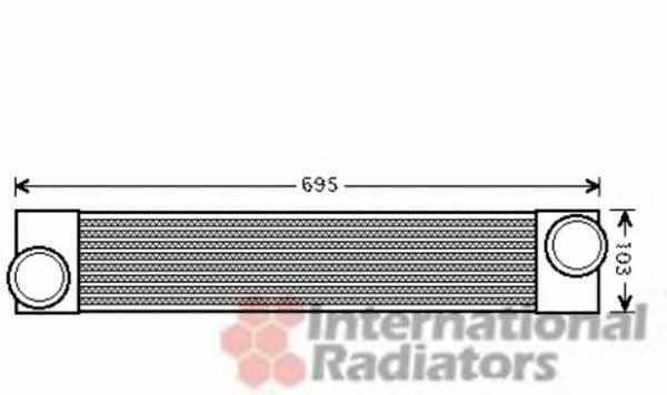 06004346 Van Wezel Intercooler, charger