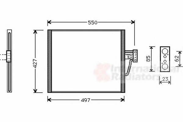 06005213 Van Wezel AC Condenser