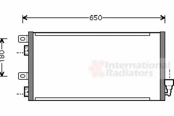 Aircon condenser Mini: 06005256 Van Wezel AC Condenser