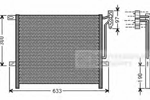 Air conditioner condenser BMW X3: 06005369 Van Wezel AC Condenser