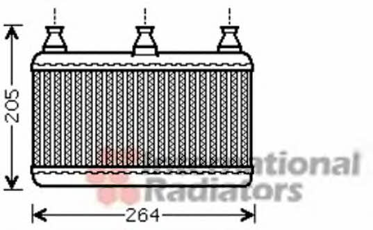 06006341 Van Wezel Heat exchanger, interior heating