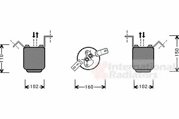 0600D224 Van Wezel Dryer, air conditioner
