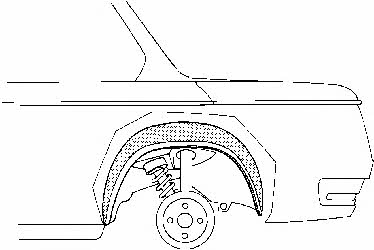 Wheel arch liner BMW: 060248 Van Wezel Wheel niche