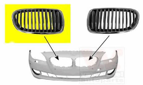 Van Wezel 0617512 Radiator grille right 0617512