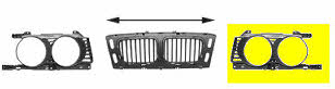 0635411 Van Wezel Radiator grill left