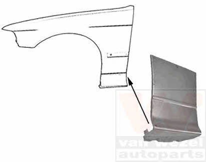 0640155 Van Wezel Repair part front fender left