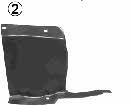 Wheel arch liner Peugeot Partner: 0904435 Van Wezel Fender liner front left