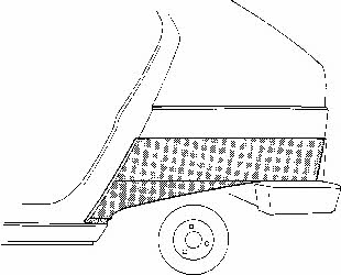 Van Wezel 0912148 Repair part rear fender 0912148