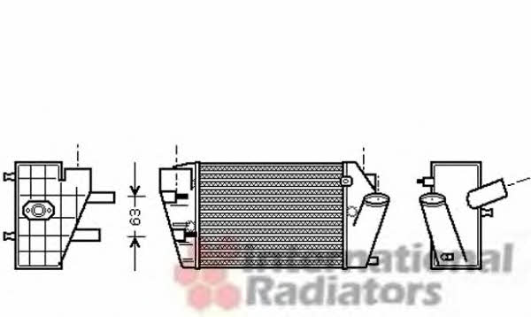 Intercooler charger Audi: 03004187 Van Wezel Intercooler, charger