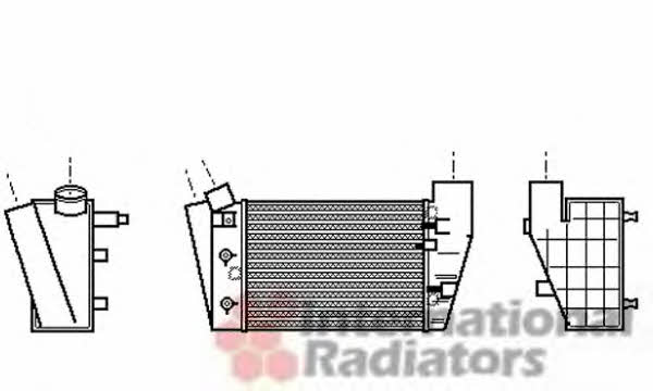 03004188 Van Wezel Intercooler, charger