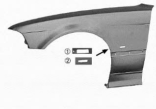 0642655 Van Wezel Front fender left