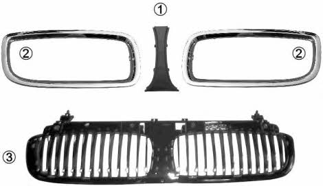 0652516 Van Wezel Radiator grille right