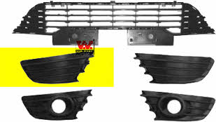 Radiator grill Citroen: 0970592 Van Wezel Front bumper grille (plug) right