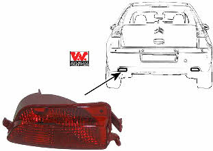 0970929 Van Wezel Rear fog lamp left
