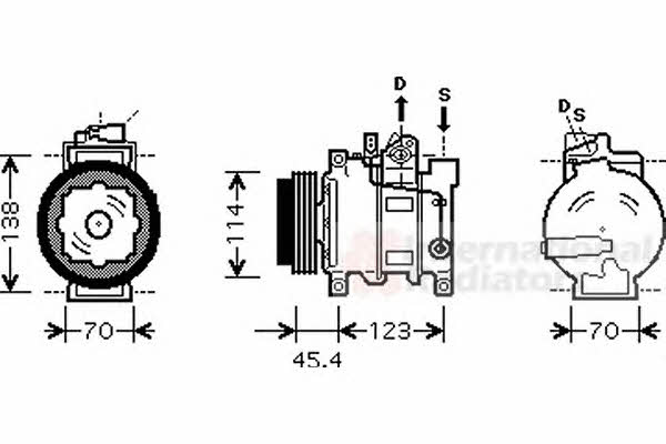 Van Wezel 0300K261 Compressor, air conditioning 0300K261