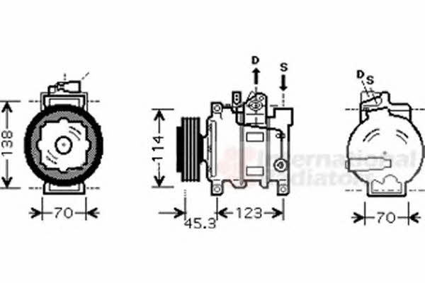 Van Wezel 0300K276 Compressor, air conditioning 0300K276