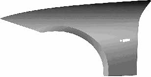 0657656 Van Wezel Front fender right
