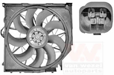 Car radiator fan BMW X3: 0680747 Van Wezel Hub, engine cooling fan wheel
