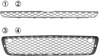 0687590 Van Wezel Front bumper grill