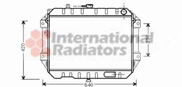 Van Wezel 11002042 Radiator, engine cooling 11002042