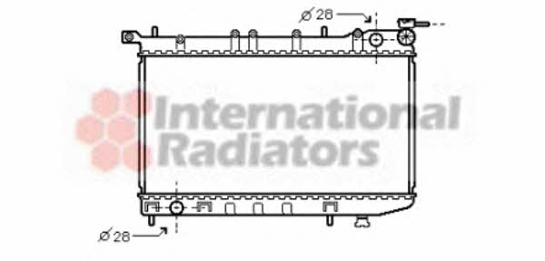 Engine radiator Nissan 100 NX: 13002123 Van Wezel Engine cooling radiator