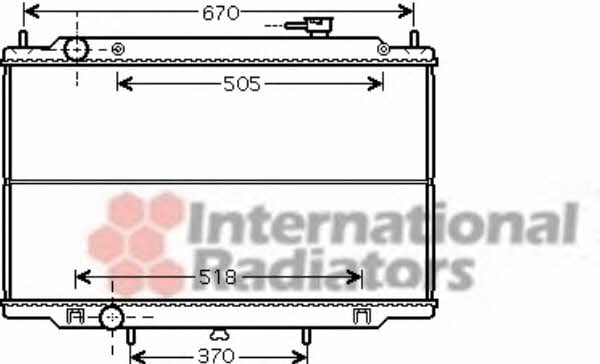 Van Wezel 13002302 Engine cooling radiator 13002302 13002302 Van Wezel Engine cooling radiator