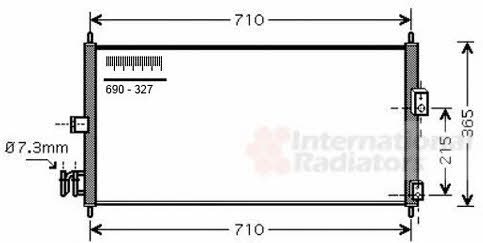 Air conditioner condenser Nissan: 13005205 Van Wezel AC Condenser