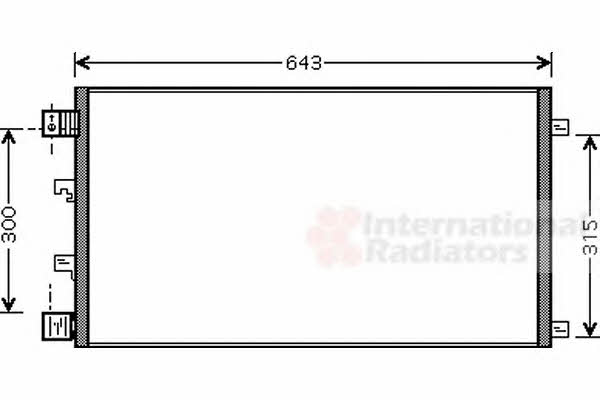 Air conditioner condenser Nissan Qashqai: 13005283 Van Wezel AC Condenser