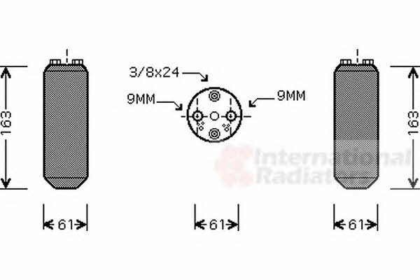 Van Wezel 1300D037 Dryer, air conditioner 1300D037