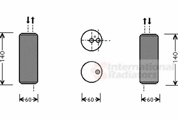 Van Wezel 1300D082 Dryer, air conditioner 1300D082