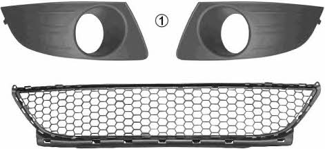 Bumper mesh Dacia Logan: 1516590 Van Wezel Front bumper grill