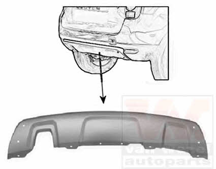 1555509 Van Wezel Rear bumper spoiler