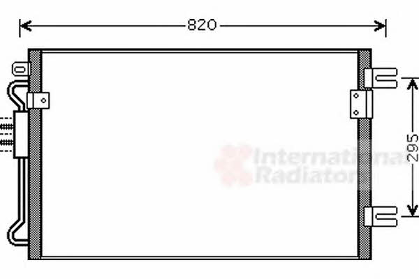 Air conditioner condenser Chrysler Voyager: 07005098 Van Wezel AC Condenser