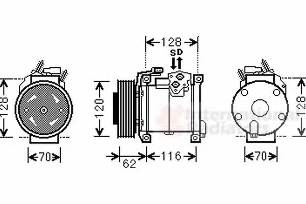 Van Wezel 0700K109 Compressor, air conditioning 0700K109