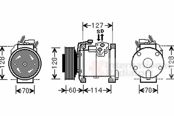 Van Wezel 0700K112 Compressor, air conditioning 0700K112